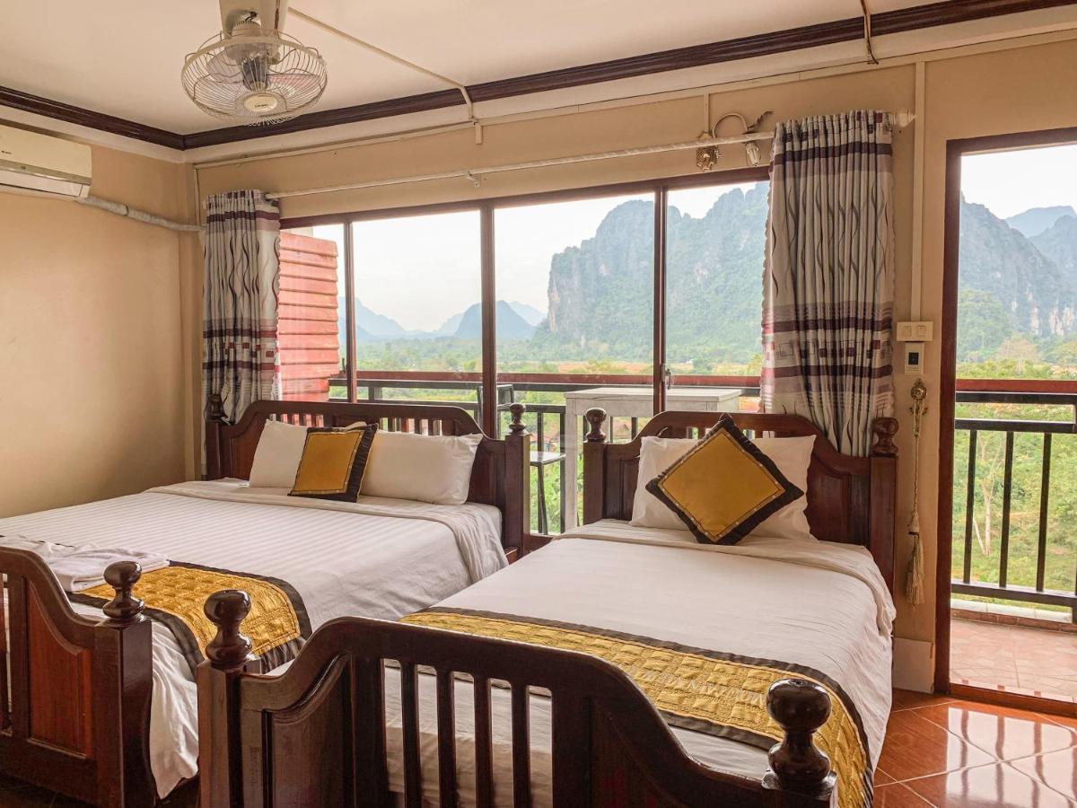 Bountang Mountain View Riverside Hotel Vang Vieng Eksteriør billede