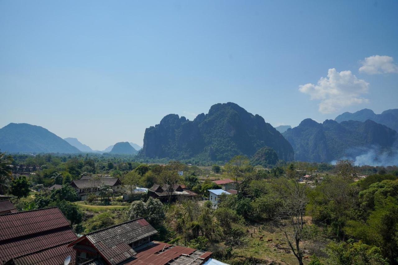 Bountang Mountain View Riverside Hotel Vang Vieng Eksteriør billede