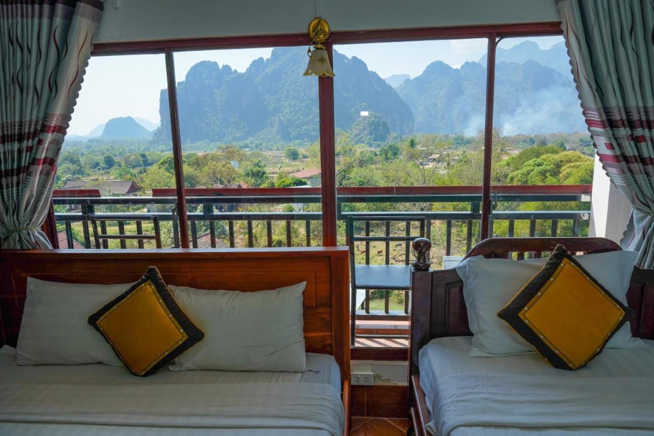 Bountang Mountain View Riverside Hotel Vang Vieng Eksteriør billede