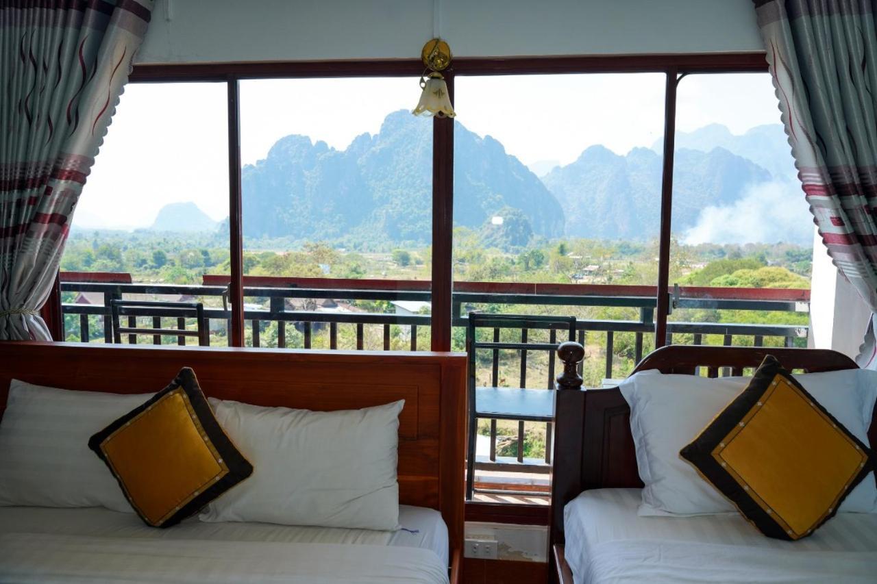 Bountang Mountain View Riverside Hotel Vang Vieng Eksteriør billede