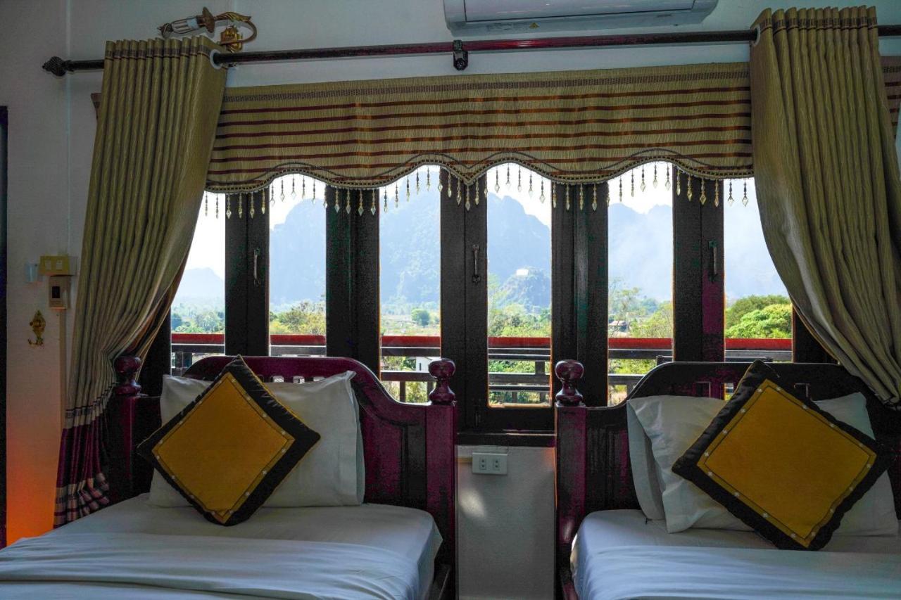 Bountang Mountain View Riverside Hotel Vang Vieng Eksteriør billede