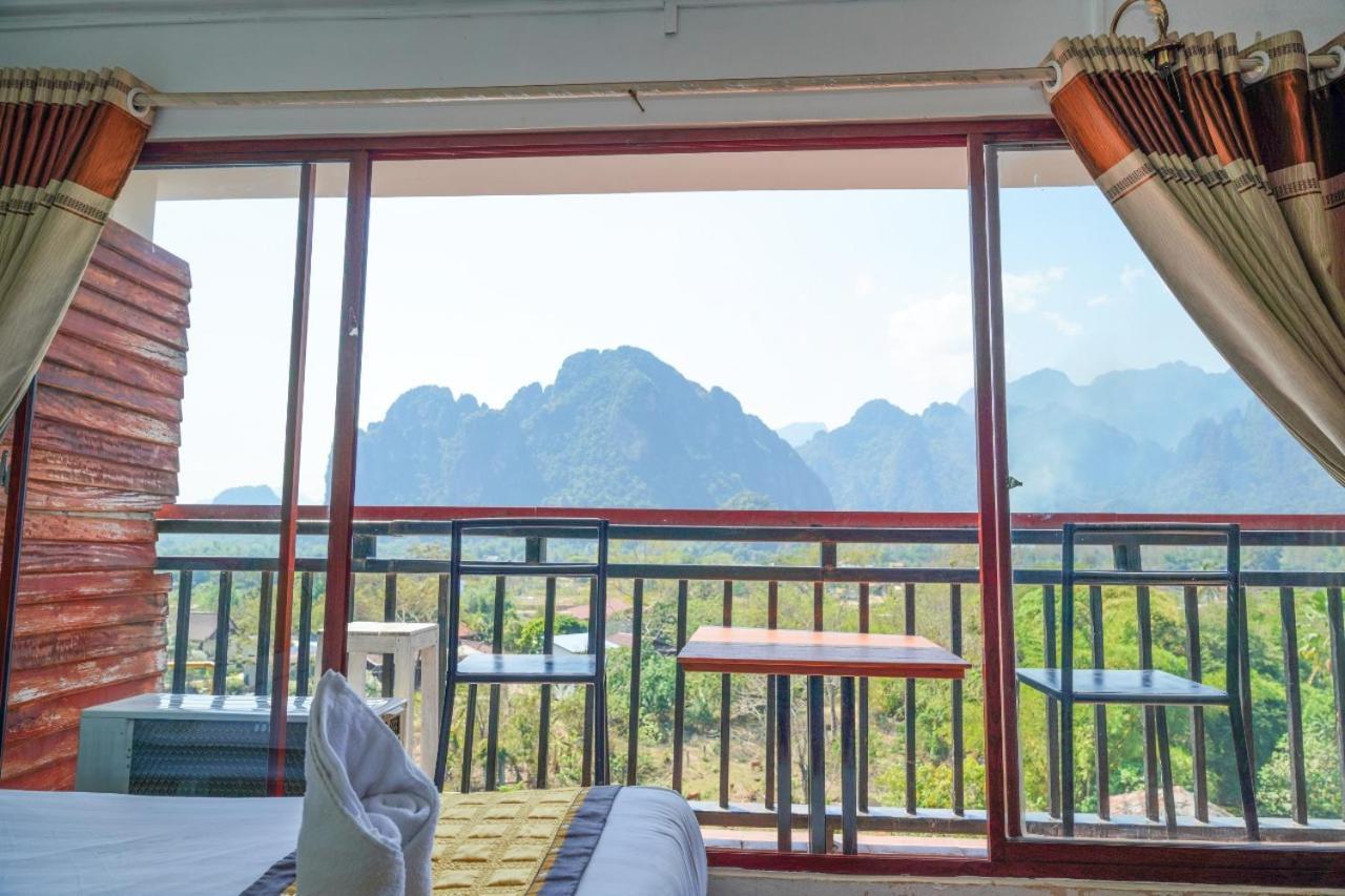 Bountang Mountain View Riverside Hotel Vang Vieng Eksteriør billede